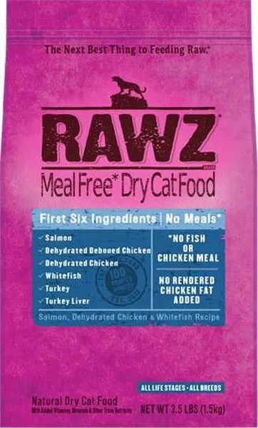 7.8 Lb Rawz Salmon, Chicken & Whitefish Cat - Food